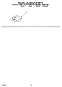 MISCELLANEOUS PARTS OPTIONAL PARTS (NOT INCLUDED) Diagram and Parts List for KUDS01ILWH2  KitchenAid Dishwasher