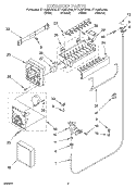 ICE MAKER Diagram and Parts List for ET14JMYJN00  Whirlpool Refrigerator