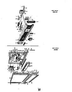 Control Panel Model 8586-h30 Diagram and Parts List for 8586H30  Roper Dishwasher