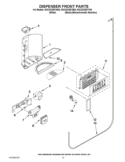 Part Location Diagram of W10317274 Whirlpool Dispenser Grille Insert - White