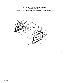 Oven Door Diagram and Parts List for F6507*0  Roper Range