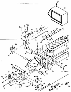 Refrigerator Automatic Ice Maker Parts Diagram and Parts List for 106S13GIM  Kenmore Refrigerator