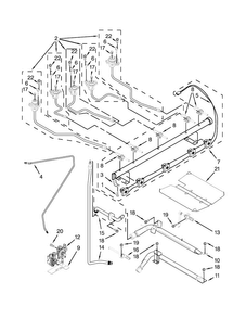 Manifold Parts Diagram and Parts List for KGRS202BSS2  KitchenAid Range