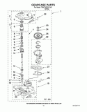 GEARCASE PARTS Diagram and Parts List for 7MWTW9215YW0  Whirlpool Washer