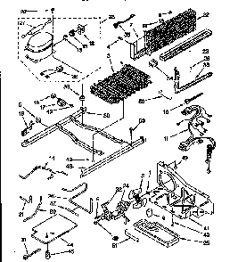 Unit Parts Diagram and Parts List for ED25DMXDW00  Whirlpool Refrigerator