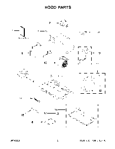 Hood Parts Diagram and Parts List for KVUB400GSS02  KitchenAid Range Hood