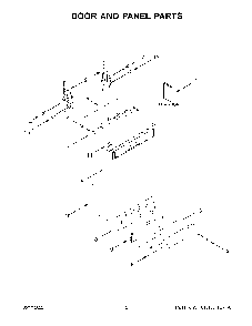 Door And Panel Parts Diagram and Parts List for KDPM604KPS1  KitchenAid Dishwasher