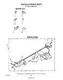 WIRING HARNESS Diagram and Parts List for 6LA6300XTW0  Whirlpool Washer