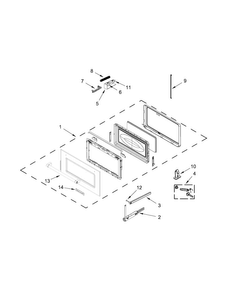 Part Location Diagram of W11243152 Whirlpool DOOR/MW