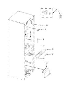 Part Location Diagram of W10804409 Whirlpool Panel insert