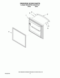 FREEZER DOOR PARTS Diagram and Parts List for KBRS19KTBL5  KitchenAid Refrigerator