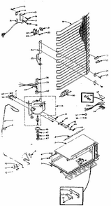 Refrigerator Unit Parts Diagram and Parts List for 106M12CL-F  Kenmore Refrigerator