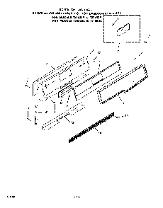 Backguard Diagram and Parts List for 1213*3A  Roper Range