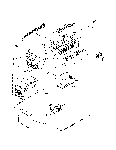 Icemaker Diagram and Parts List for 10658982801  Kenmore Refrigerator