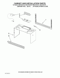 CABINET AND INSTALLATION PARTS Diagram and Parts List for WMH1162XVD1  Whirlpool Microwave