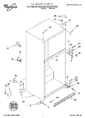 CABINET Diagram and Parts List for 8ET19DKXFN00  Whirlpool Refrigerator