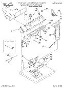 SECTION Diagram and Parts List for 6LER5434BQ3  Whirlpool Dryer