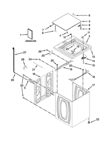 Part Location Diagram of W10063005 Maytag Energy guide