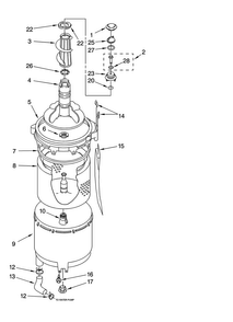 Tub And Basket Parts Diagram and Parts List for 11080754002  Kenmore Washer Dryer Combo