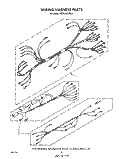 WIRING HARNESS Diagram and Parts List for KEDS100VWH0  KitchenAid Range
