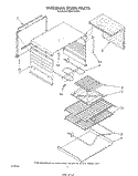 INTERNAL OVEN Diagram and Parts List for FEP210VW1  Roper Range