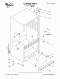 CABINET PARTS Diagram and Parts List for EV209NBTQ01  Whirlpool Freezer