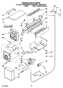 ICEMAKER PARTS Diagram and Parts List for KSSS48QTX00  KitchenAid Refrigerator