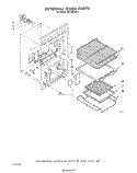 INTERNAL OVEN Diagram and Parts List for SB130PER1  Whirlpool Range