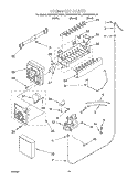 ICE MAKER, OPTIONAL Diagram and Parts List for KSRV25FHBT01  KitchenAid Refrigerator
