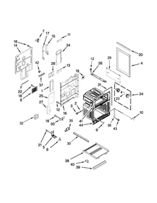 Chassis Parts Diagram and Parts List for KFED500ESS02  KitchenAid Range