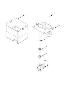 Motor And Ice Container Parts Diagram and Parts List for WRF997SDDM02  Whirlpool Refrigerator