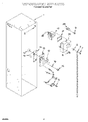 REFRIGERATOR LINER Diagram and Parts List for KSSC42MFS05  KitchenAid Refrigerator