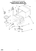 OVEN CAVITY Diagram and Parts List for MT4111XBG0  Whirlpool Microwave