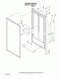 DOOR PARTS Diagram and Parts List for 7EV187NYRV05  Whirlpool Freezer