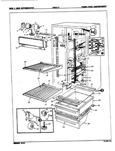 03 - Fresh Food Compartment Diagram and Parts List for NS20JXA  Whirlpool Refrigerator