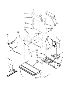 Unit Parts Diagram and Parts List for WRF540CWBW01  Whirlpool Refrigerator