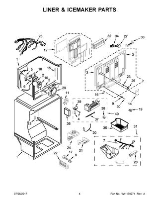 Liner & Icemaker Parts Diagram and Parts List for IRT138FDM00  Whirlpool Refrigerator