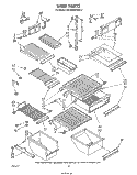Part Location Diagram of 936796 Whirlpool Shelf, Cantilever (sold individually, 4 recommended)