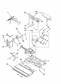 Unit Parts Diagram and Parts List for GB9SHDXPB12  Whirlpool Refrigerator