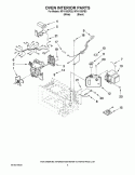 OVEN INTERIOR PARTS Diagram and Parts List for MT4110SPQ3  Whirlpool Microwave