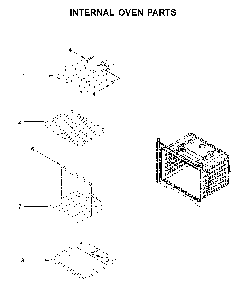 Internal oven parts Diagram and Parts List for WOD51EC0HW02  Whirlpool Wall Oven