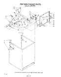 TOP AND CABINET , LITERATURE AND OPTIONAL Diagram and Parts List for LA7801XTF0  Whirlpool Washer