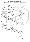 REFRIGERATOR LINER PARTS Diagram and Parts List for KBRA20ELBL00  KitchenAid Refrigerator