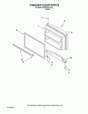 FREEZER DOOR PARTS Diagram and Parts List for 5GR2SHKXLQ05  Whirlpool Refrigerator