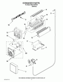 ICEMAKER PARTS Diagram and Parts List for ED5LVAXWS04  Whirlpool Refrigerator