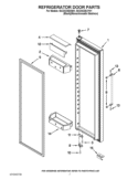 REFRIGERATOR DOOR PARTS Diagram and Parts List for ISC23CDEXY01  Whirlpool Refrigerator