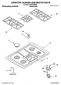Part Location Diagram of 8285730 Whirlpool Cooktop