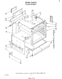 OVEN Diagram and Parts List for RS575PXR2  Whirlpool Range
