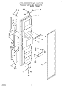 FREEZER DOOR Diagram and Parts List for RS25AQXFW00  Roper Refrigerator