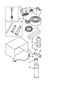 Optional Parts Diagram and Parts List for ACQ12XJ1  Whirlpool Air Conditioner